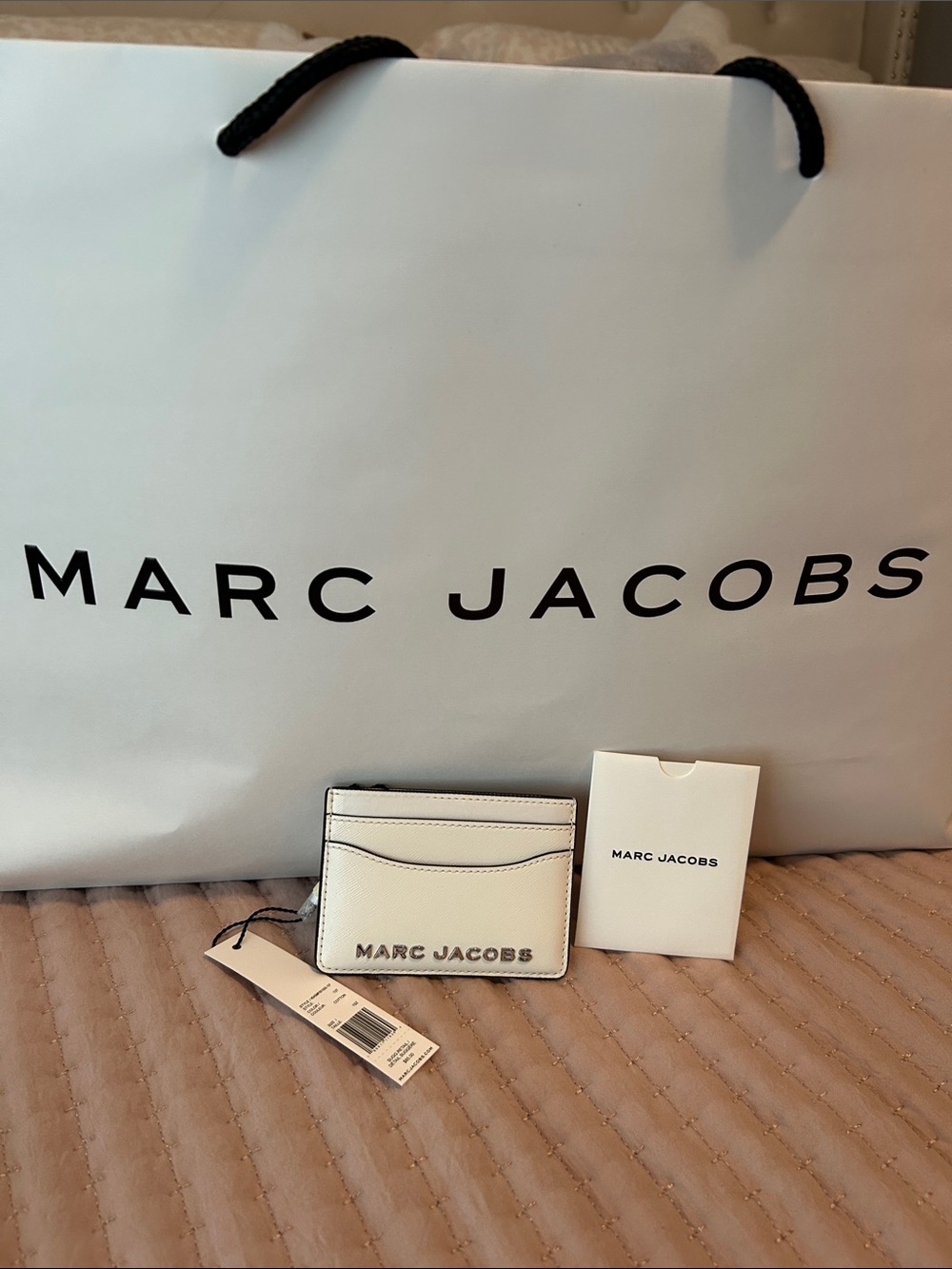 Marc Jacobs White Leather Cardholder NWT